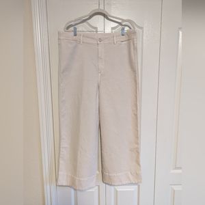 Women’s Wide-Leg Jeans in Light Cream